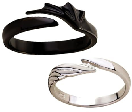 SAFIGLE 6stücke Verstellbare Couple Chic Finger Schmuck Für Valentinstag Oder Jubiläen Leicht Und Öffnungsdesign Für Anpassung