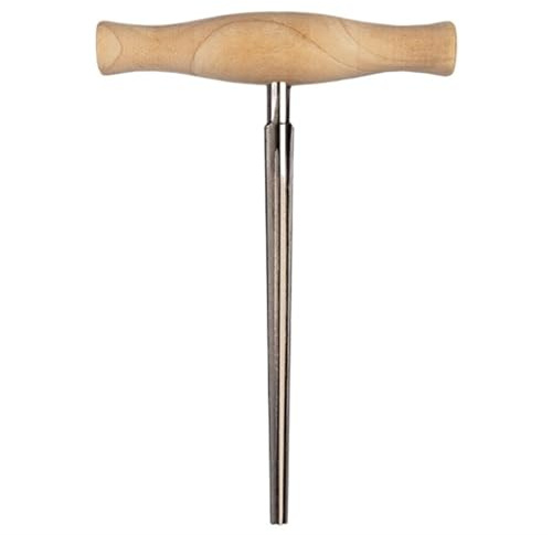 LPOKBHJ Alésoir for Trou De Cheville De Chevalet De Guitare Acoustique Alésoir for Trou De Cheville De Violon Alésoir Conique 1:30 Carton en Acier avec Manche en Bois Outil De Fabrication De Luthier