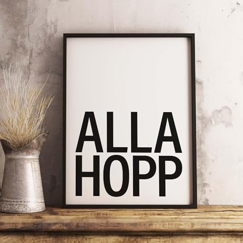 ALLA HOPP/Schwarzwald Bild A3, Allahopp Poster allemanisch badisch Dialekt