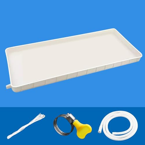 LLZJDDPLY Auffangwanne mit Ablauf, Kondensatwanne for Klimaanlagen, Auffangschale for Klimaanlagen, Kondensatablaufwanne Wassersammler Pad for Split-klimaanlagen(3-5P+3M)