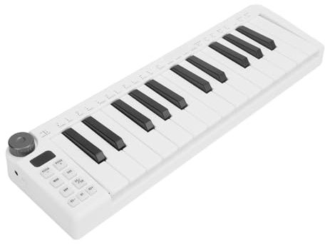 Clavier MIDI Portable à 25 Touches Sensibles, Riches Fonctionnalités, pour Windows, OS X, IOS, Android