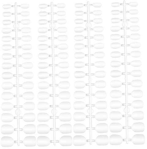 ARTSEWPLY 120 Pcs Short Oval Gel Nail Tips Full Cover Press on False Nails for Women Home Use