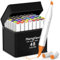 hangfan Alcohol Markers, 48 Colour Dual Tip Brush & Chisel –Markers for Adult Colouring Books & Professional Sketching | Includes Blender & Case, Ideal for Artists & Adult Colouring