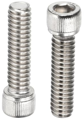 PATIKIL 1/4-20x1 Hex Socket Head Cap Screws Bolts,10 Pcs | 304 Stainless Steel Screws Bolts,Socket Hex Drive,Full Thread,Bright Finish