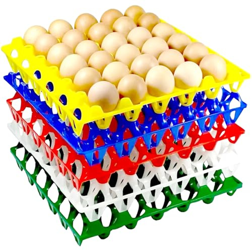 Plastic Egg Tray Hold Multiple Eggs for Home Chicken Farmers, Great for Storing, Sorting, and Shipping Eggs, Durable and Reusable (10)