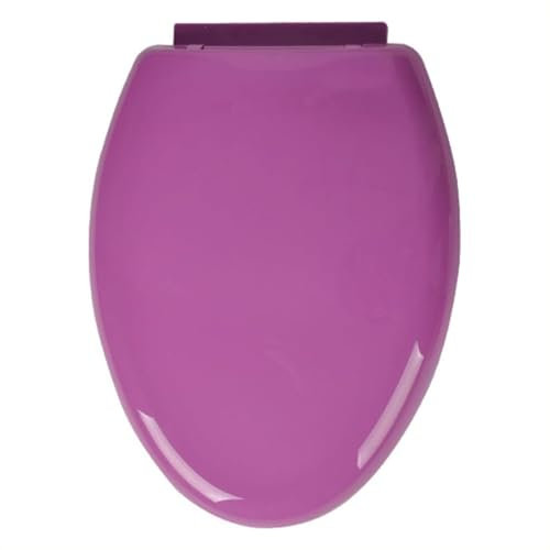 Brigtviee V Shaped Toilet Seat Soft Close, Coloured Pp Material,Top Install,Quick Release For Easy Cleaning Toilet Lid,Adjustable Hinges,Replacement Toilet Seats,Non-Slip,purple