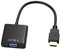 kwinfei Black Gold-Plated HDMI to VGA Gold-Plated Adapter (Male to Female),HD 1080p Converter for Computer, Laptop, PC, Raspberry Pi, Projector, Monitor, HDTV, Easy Plug-and-Play