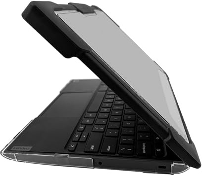 Sahara - Venture Series Pro Shield Case for Lenovo 100E Gen 2 Chromebook 11.6inch, Shock-Absorbing Corners, Clear/Black, (LT00117)