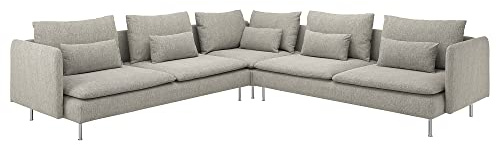 ProTuning SÖDERHAMN Ecksofa, 6-Sitzer, Viarp beige/braun