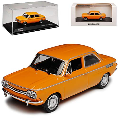 alles-meine.de GmbH NSU TT Orange 1965-1972 1/43 Minichamps Maxichamps Modell Auto mit individiuellem Wunschkennzeichen