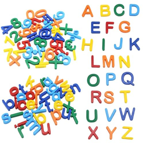 GWEOR 89 Stück Magnet buchstaben und zahlen, Magnet Buchstaben und Zahlen, Magnetbuchstaben für Kinder, Alphabet Spielzeug, Zahlen Spielzeug für ABC Lernspiele, Buchstabieren Lernen Magnetic