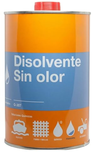 Suinga Disolvente Sin Olor de Alto Rendimiento 1 Litro | Limpiador de Resinas Poliester y Herramientas de Pintura | Diluyente Especial para Fibra de Vidrio y Carroceria