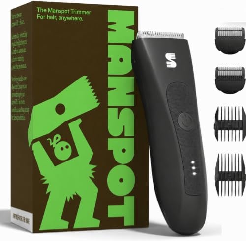 MANSPOT Tondeuse Corps Homme Intime avec Lame Céramique Hypoallergénique