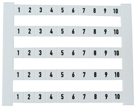 Weidmüller clampnmarkierer DEK 5 FWZ 1-10 523060001-500 white 500St.