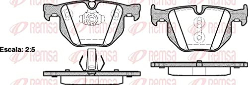 Remsa Brake Pad Set For Disc Brake, 0381.61