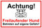 Melis Folienwerkstatt Rahmenlos -S00017H-B Panneau Humoristique en Aluminium pour Chien 15 x 10 cm 30 x 20 cm et 45 x 30 cm