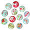 200 Stück Weihnachten Cabochons Glas Cabochon Oval Cabochon Transparent Cabochon für Foto Anhänger Handwerk Schmuckherstellung 10MM