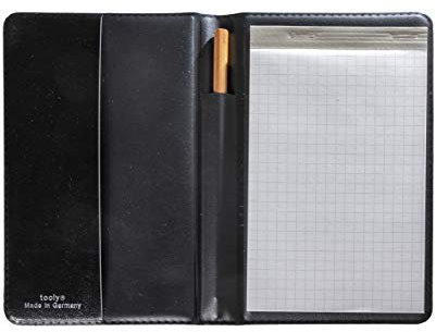 Tooly Kunstleder Schreibmappe DIN A 6, Block ist schmäler,Tooly Kunstleder Mäppchen. Made in Germany - keine Importware