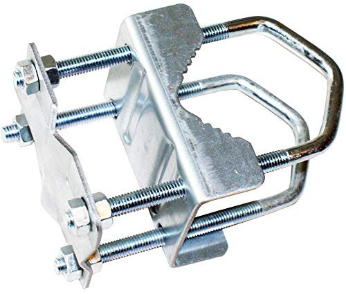 Shelly Mast Clamp Bracket | 1” – 2 Inch Pole Bracket | 8 Nut Aerial Bolt Universal Steel Extension | TV Wall Mounting Kit | Loops