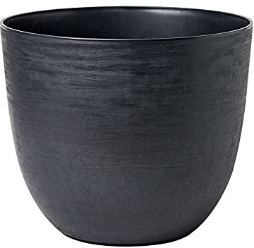 Pflanzgefäß, Re-Pot, Teraplast, 100% recyceltes Plastik, schwarz D 38 x H 32 cm