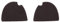 ArmorMason Klettdeck-Set, kompatibel mit Peltor Comtac-Headset, Schwarz