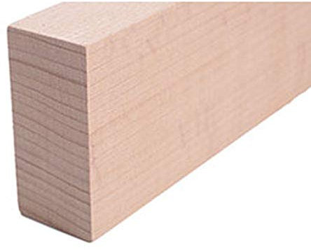 Ross Baguette carrée en bois massif 44 x 21 mm Hêtre brut 10 m
