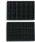 Frebeauty Stapelbare Samt-Schmuck-Organizer-Ablagen für Schubladen Einsätze Schmuckaufbewahrung Vitrinen Ohrstecker Armbänder Halsketten Ringe Zubehör Tabletts für Frauen(2er-Set,Schwarz)