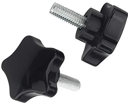 Yudesun Quincaillerie Étoile Poignée Bouton Serrage - M4 M5 M6 M8 M10 Plastique Étoile Tête Bouton Poignée de Serrage Vis de Pouce à Main Mâle Filetage