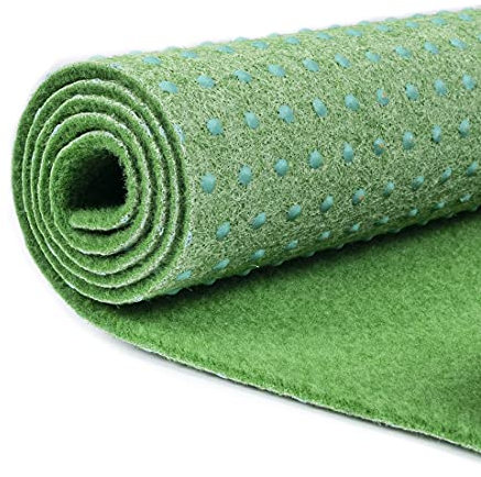 Carpeto Rugs Kunstrasen Balkon Teppich Wasserfest - Kunstrassenteppich Outdoor - Rasenteppich Balkon Meterware mit Noppen - Kunstgras Balkonteppich - Grün hellgrün - 200 x 775 cm