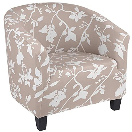 Cocktailsessel Hussen Sesselschoner Sesselüberwurf Sesselhusse Sesselbezug Jacquard Elastisch Stretch Tullsta Bezug für Cafe Stuhl Sessel (Color : #11, Size : 1PC)