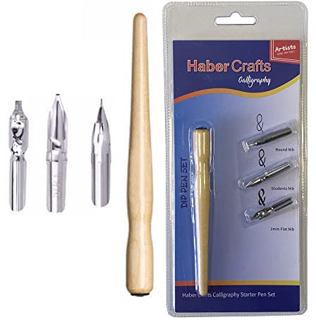 Habercrafts Dip Pen Set Kalligraphie Stift Sets Holz Dip Stifte Für Künstler Kaligraphie Anfänger Set