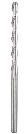 sourcing map CNC Spirale Fräser 1/8 3,175mm Schaft 3,175x32mm Vollhartmetall 2 Rillen für Acryl PVC MDF Holz Hartholz