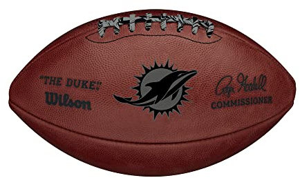 Wilson The Duke NFL Team Metallic Football - Miami Dolphins