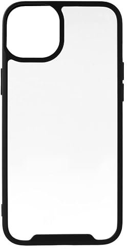 LA CASA DE LAS CARCASAS Schutzhülle aus TPU-Silikon, stoßfest, für iPhone 14 (Flexibel, halbfest und ultra-robust), stoßfest, (Rand, Schwarz)