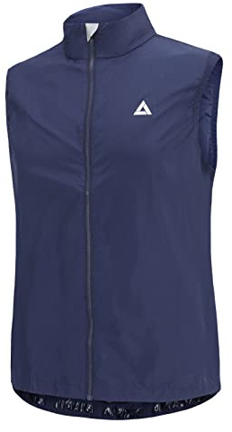 Airtracks Herren Funktions Fahrradweste Pro Line - Laufweste - Leichte Wind Weste Radweste – Atmungsaktiv– Windstopper- Reflektierend