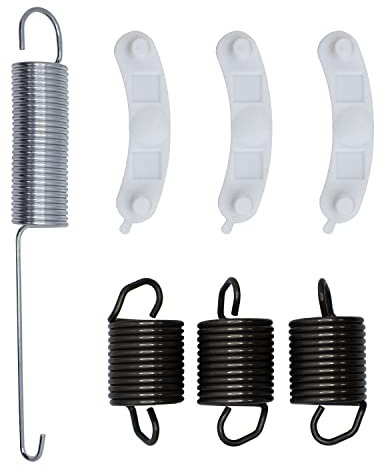 El kit de lavadora incluye 3 muelles de suspensión WP63907, 1 contrapeso W10250667, 3 almohadillas de desgaste de bañera 285744 para lavadora KenmoreMaytag Whirlpool