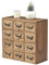 KIRIGEN Wooden Desk Storage Cabinet 12 Schubladen Mini Chest mit Metallgriffen Desktop Organizer Storage Box für Home Office Dark Brown