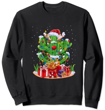 Kaktus Weihnachtsbaum Weihnachten Cactus Sweatshirt