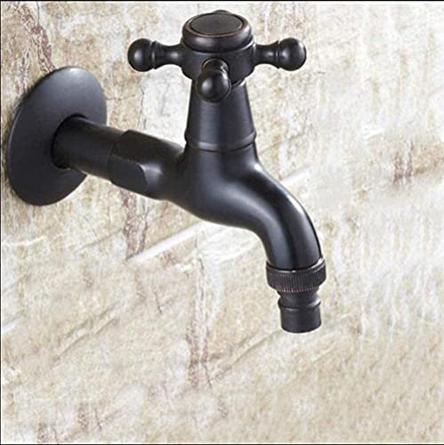 Grifo de pared de bronce aceitado negro montado en la pared grifo de lavadora/grifo de agua de jardín Made in China