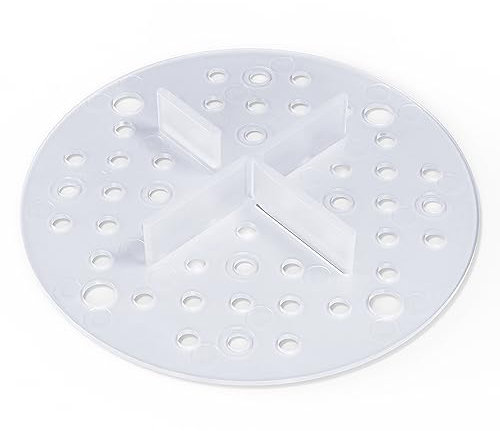 Bauhandel24 Fugenkreuze 3mm für Terrassenplatten Plattenlager Auflage Pads mit Teller Außenbereich Kiesbettlager Splittbettlager Transparent