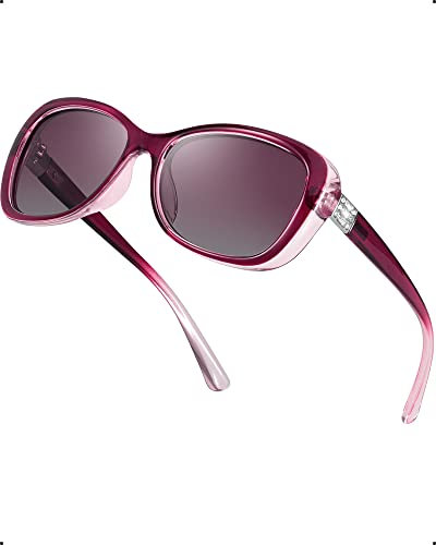 Myiaur Polarisierte Sonnenbrille Damen Retro Trendy stilvolle Schmetterling Frames UV400 Schutz