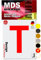 MDS Brand 10cm Design Buchstaben Aufkleber A-Z Selbstklebende Klebebuchstaben | Wetterfest Alphabet zum Aufkleben für Briefkasten, Auto, Mülltonne, Vinyl Buchstaben für Außen & Innen (Rot, T)