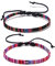 SURALIN Bracelet Cheville Femme de cheville surfeur 2 pièces Bracelet de surfeur Bracelet ethnique étanche réglable Bracelets tressés faits à la main unisexe(C)