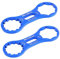 YAEOSNSI 2 Pcs Bicycle Front Fork Tool Bicycle Front Fork Cap Wrench Removal Tool Bike Fork Repair Tools Bicycle 8T 12T Repair Wrench for Mountain Bike Blue