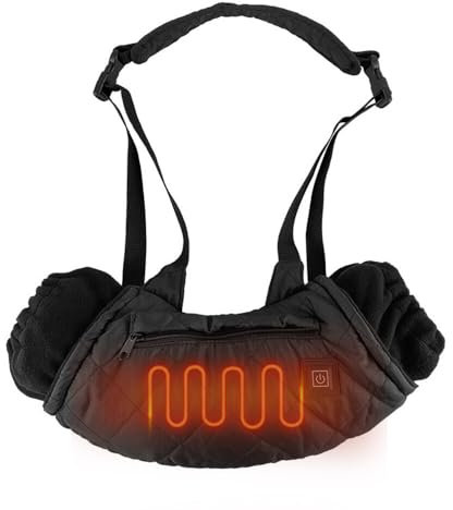 Gobesty Handwärmer Beheizbare, Beheizbarer Handmuff 3 Gang Elektrische Beheizte Handschuhe Handwärmerbeutel Heizhandschuhe Für Outdoor Golf Wandern Schnee Fußball Camping