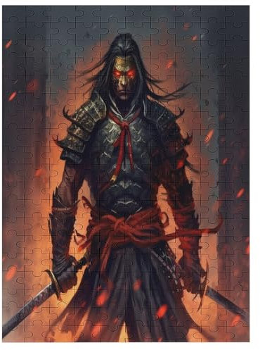 Samurai Warrior - 200 Teile Puzzle – - Hochauflösendes - Gelegenheitsspiel – 200 Teile Holzpuzzle 200 PCS