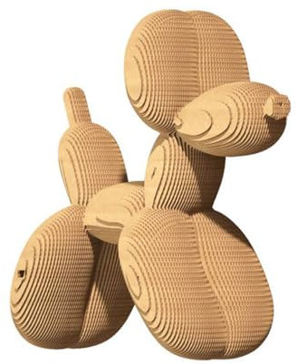 3D-Puzzle aus Karton Skulptur Motiv: Ballon Hund, Alter ab 14 Jahre, 122 Teile, ca. 18 cm H