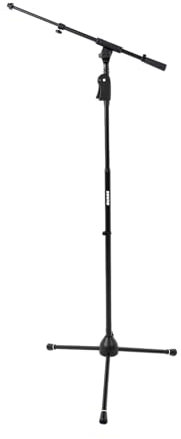 Shure by Gator Stage & Studio Series ; Support de micro sur trépied de luxe Shure avec perche télescopique et poignée à une main ; (SH-TRIPODSTANDTBMDX)