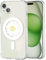 MAYCARI Magnetic Case for iPhone 11 Pro Max, Cute Clear Girly Flower-2 Design Case Compatible with MagSafe, Slim Soft TPU Hard Back Transparent Phone Cover for Girls Women Boys