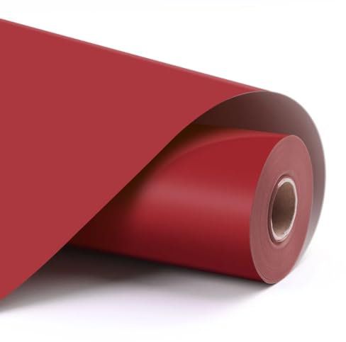 LOKLiK Rouleau Rouge de Vinyle Permanent Adhésif Matte Tissus Vêtement 1 pc 30.5 x 180 cm